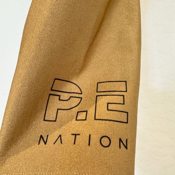 PE Nation High Rise Logo 7/8 Athletic Workout Leggings Gym Pant Activewear Small - Picture 9 of 14